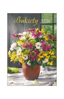 Kalendarz 2026 ścienny bukiety