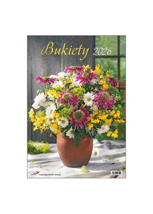 Kalendarz 2026 ścienny bukiety