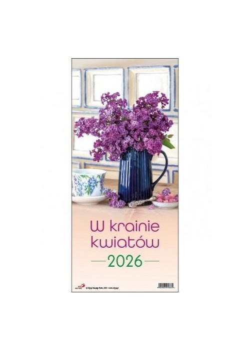 Kalendarz 2026 ścienny w krainie kwiatów Kalendarz 2026 ścienny w krainie kwiatów