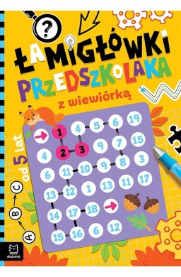 Łamigłówki przedszkolaka z wiewiórką od 5 lat