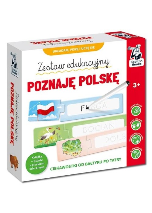 Kapitan Nauka. Poznaję Polskę. Książka + puzzle