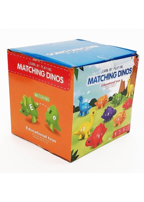 Gra Montessori: Dinozaury Literki 26el