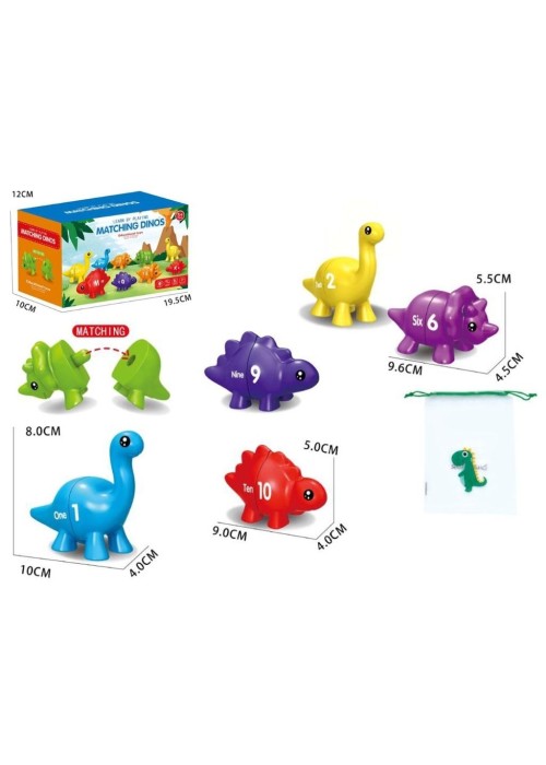 Gra Montessori: Dinozaury Cyferki