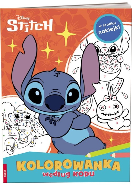 Kolorowanka według kodu. Disney Stitch
