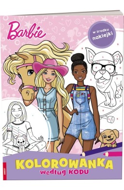 Kolorowanka według kodu. Barbie