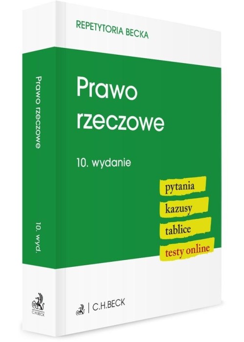 Prawo rzeczowe. Pytania. Kazusy. Tablice