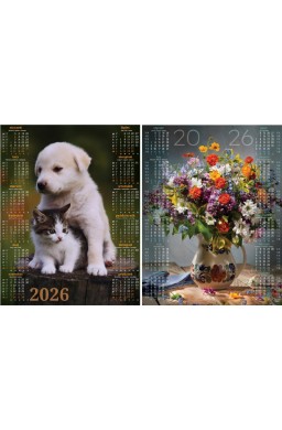 Kalendarz 2026 plakatowy MIX (18szt)