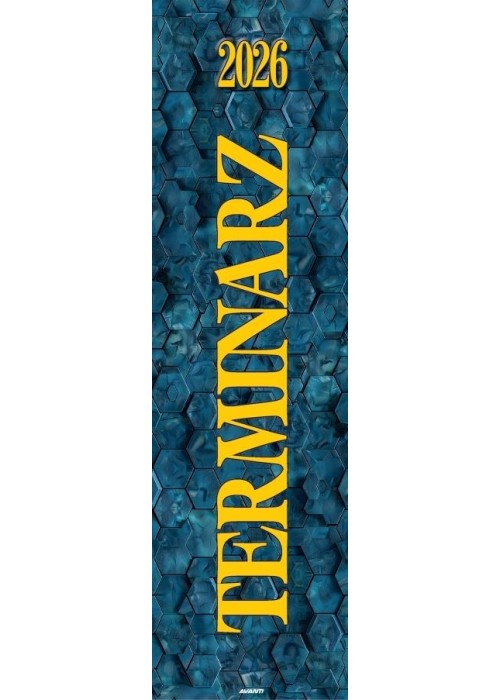 Kalendarz 2026 ścienny paskowy 13x46cm Terminarz Kalendarz 2026 ścienny paskowy 13x46cm Terminarz