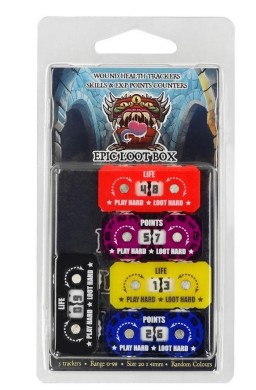 Trackers Counters Range 0-9 20mm Random Colours