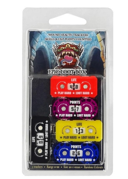 Trackers Counters Range 0-9 20mm Random Colours