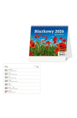 Kalendarz 2026 biurkowy MiniMax tygodniowy HELMA
