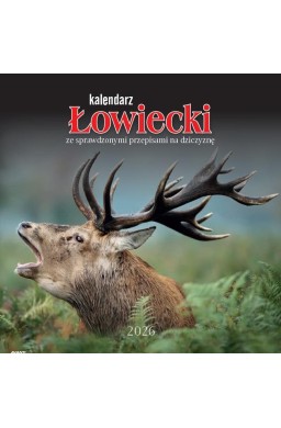 Kalendarz 2026 ścienny albumowy 30x30cm Łowiecki