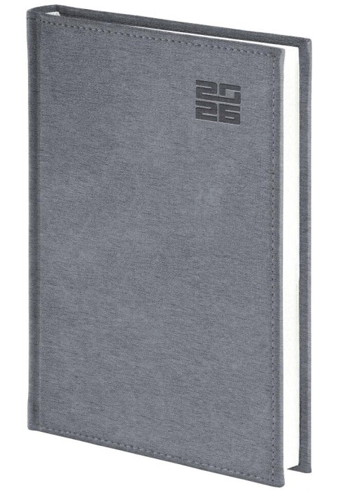 Kalendarz 2026 A5 tygod. notes Aluminium srebrny
