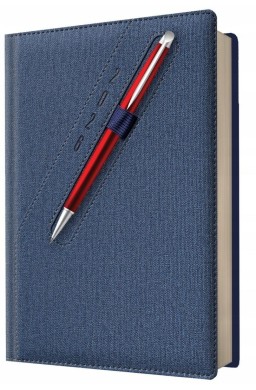 Kalendarz 2026 A5 dzienny z kieszonką i gumką