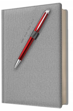 Kalendarz 2026 A5 dzienny z kieszonką i gumką