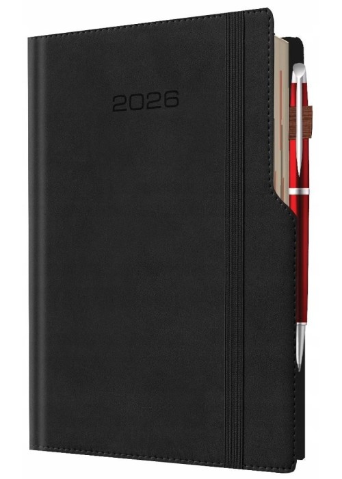 Kalendarz 2026 A5 dzienny biznes planer pastelowy