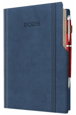 Kalendarz 2026 A5 dzienny biznes planer pastelowy