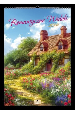 Kalendarz 2026 A3 ścienny romantyczne widoki
