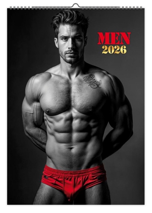 Kalendarz 2026 A2 ścienny jednostronny men Kalendarz 2026 A2 ścienny jednostronny men