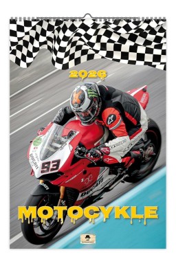 Kalendarz 2026 ścienny motocykle