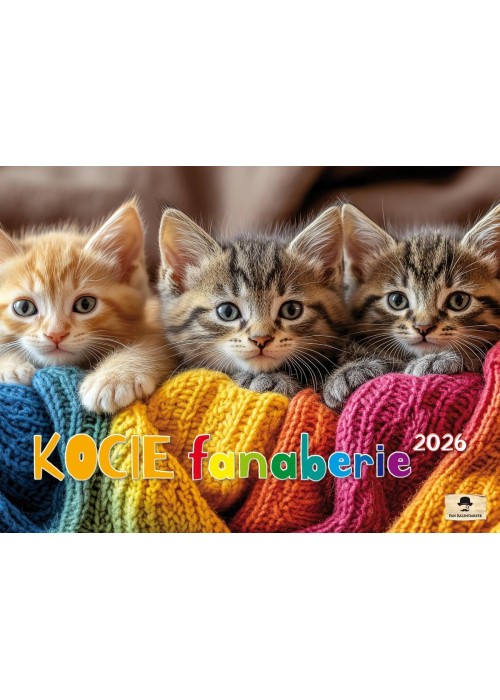 Kalendarz 2026 Ścienny albumowy kocie fanaberie