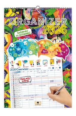 Kalendarz 2026 A3 ścienny jednostronny organizer