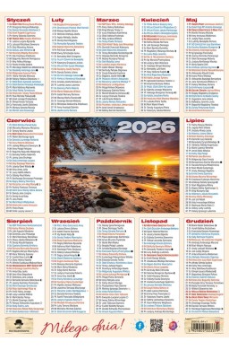 Kalendarz 2026 listkowy