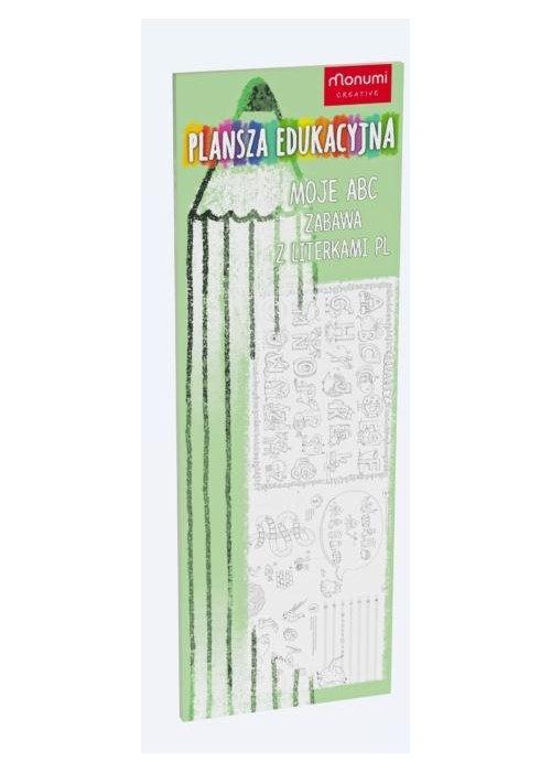 Plansza edukacyjna. Zabawa z literkami