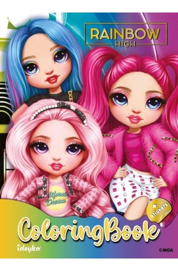 Kolorowanka z naklejkami Rainbow High ColoringBook