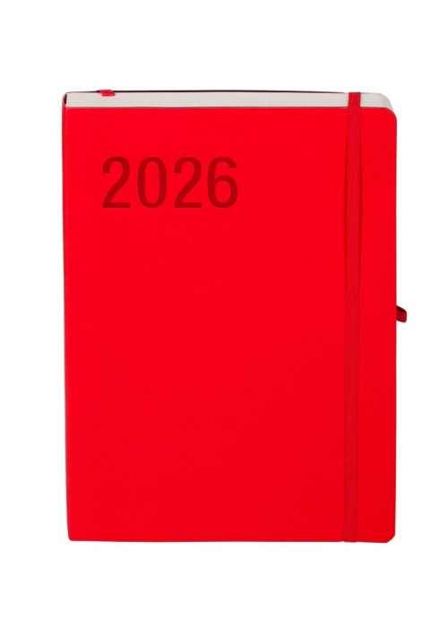 Kalendarz 2026 B5 Impresja czerwony DNS