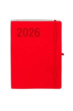 Kalendarz 2026 B5 Impresja czerwony TDW