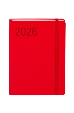 Kalendarz 2026 A5 Minimalizm czerwony TNS