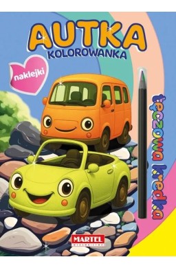 Kolorowanka z kredką Autka