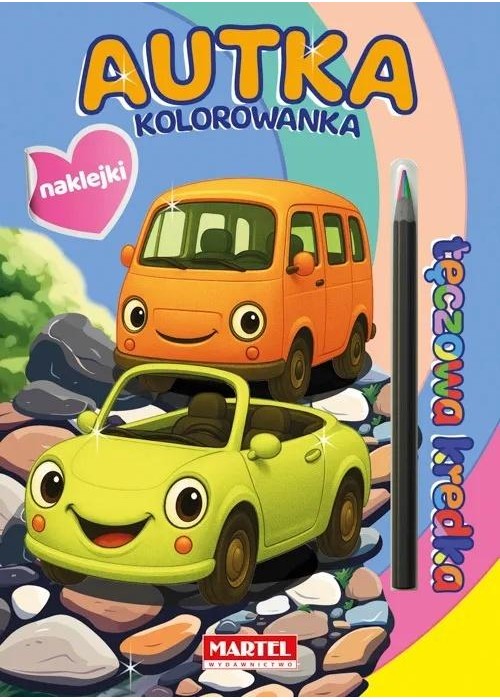 Kolorowanka z kredką Autka Kolorowanka z kredką Autka