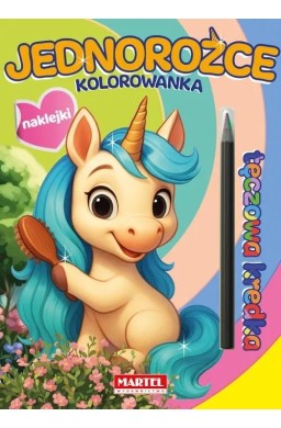 Kolorowanka z kredką Jednorożce