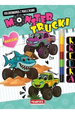 Kolorowanka z kredką Monster Trucki