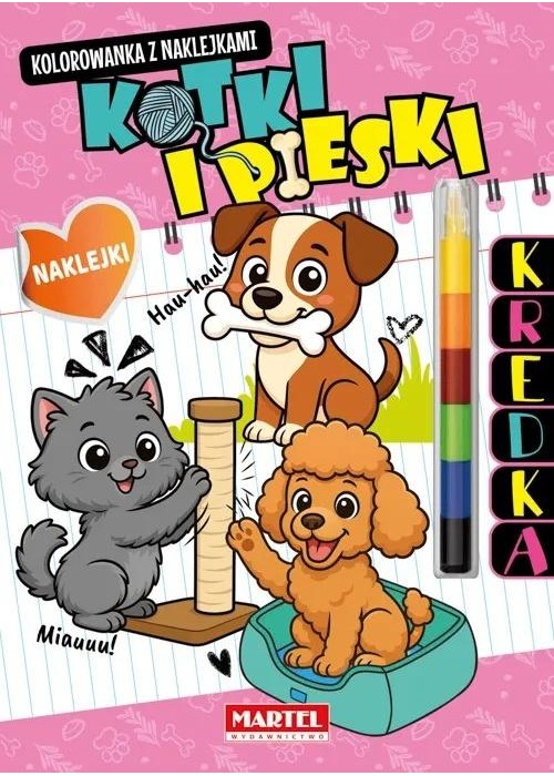 Kolorowanka z kredką Kotki i pieski Kolorowanka z kredką Kotki i pieski