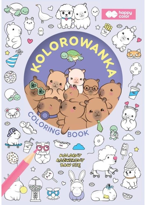 Kolorowanka A5 Kapibara HAPPY COLOR