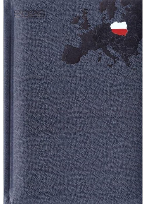 Kalendarz 2026 A5 dzienny granatowy