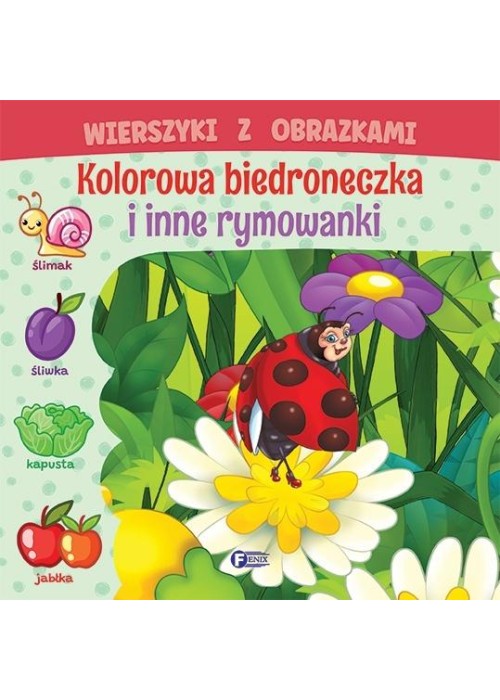Wierszyki z obrazkami: kolorowa biedroneczka..