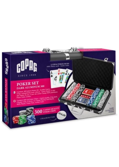 Poker Copag Set 300 żetonów