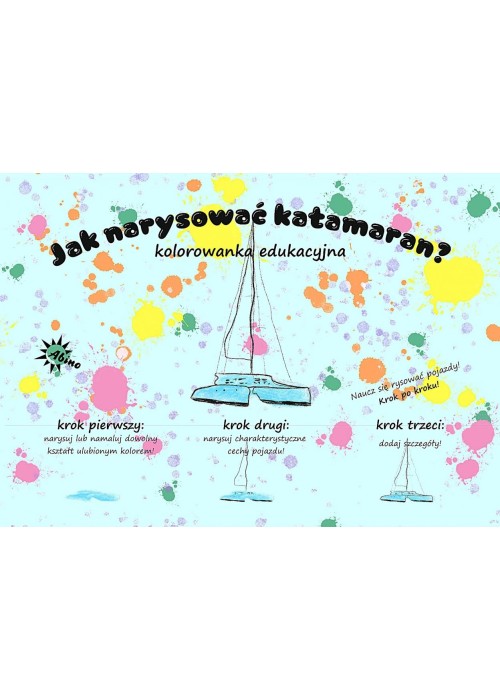 Kolorowanka Nauka rysowania pojazdów ABINO Kolorowanka Nauka rysowania pojazdów ABINO