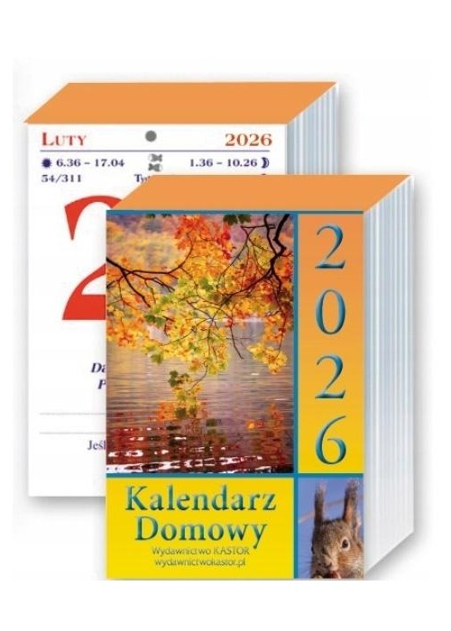 Kalendarz 2026 zdzierak domowy Kalendarz 2026 zdzierak domowy