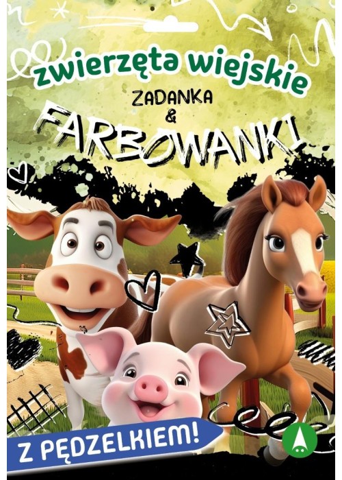 Zwierzęta wiejskie. Zadanka & farbowanki