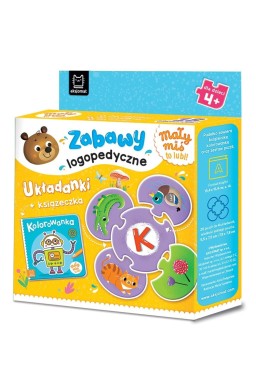 Mały miś to lubi! Zabawy logopedyczne. Układanki