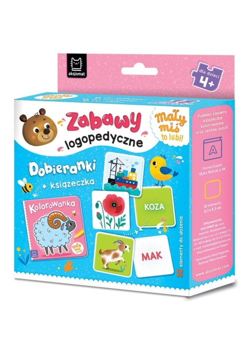 Mały miś to lubi! Zabawy logopedyczne