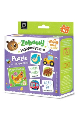 Mały miś to lubi! Zabawy logopedyczne. Puzzle