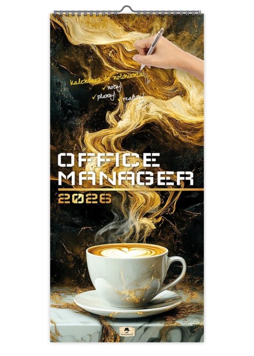 Kalendarz 2026 paskowy szeroki office manager