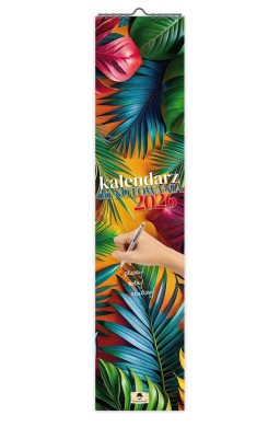 Kalendarz 2026 paskowy wąski do notowania