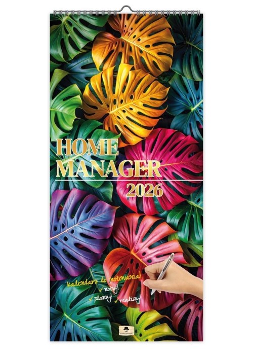 Kalendarz 2026 paskowy szeroki home manager